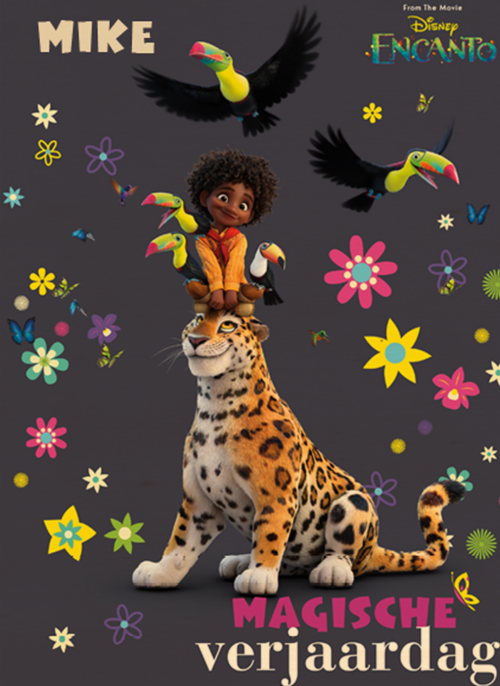 verjaardagskaart disney encanto antonio met tijger