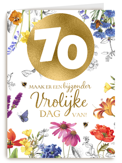 een vrolijke verjaardagskaart van marjolein bastin