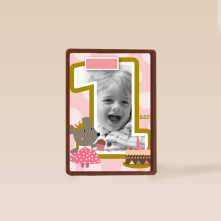 fotokaart kids meisje jarig