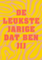 verjaardag kaart hip patroon de leukste jarige dat ben jij