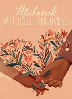 Verlovingskaart mabrouk met jullie verloving