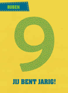 9 jaar gefeliciteerd
