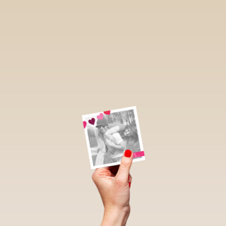 fotokaart liefs met hartjes