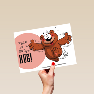 funny mail this is a paper hug
