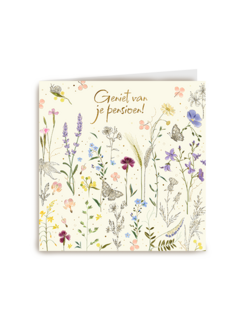 Pensioen kaart bloemen turnowsky