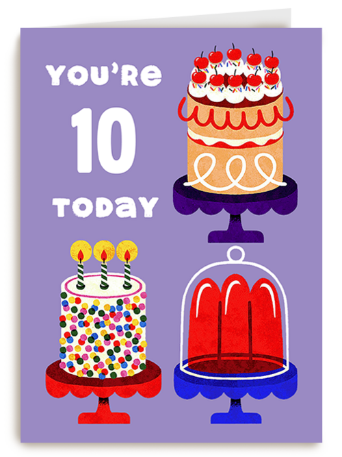 Kaart Hallmark | Kaart Met Leeftijden | Folio Birthday Cake Age