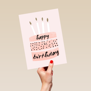 taart met happy birthday