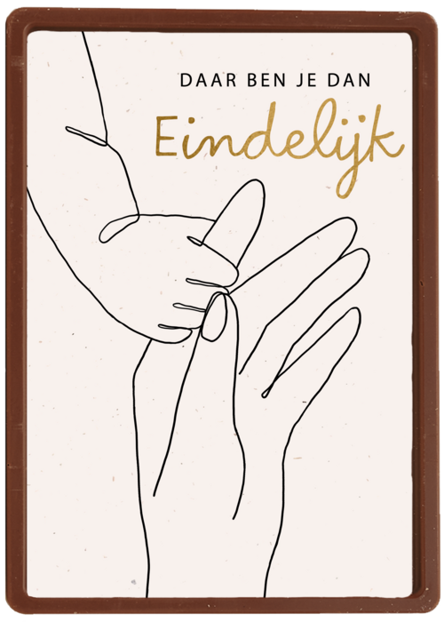Kaart Hallmark | Geboorte Felicitatie | Daar Ben Je Dan Eindelijk