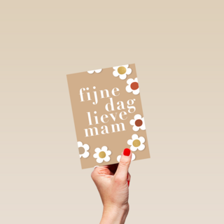 Moederdagkaart fijne dag lieve mam