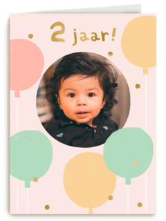 Twee jaar ballonnen fotokaart