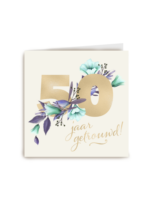 50 jaar getrouwd jubileumkaart