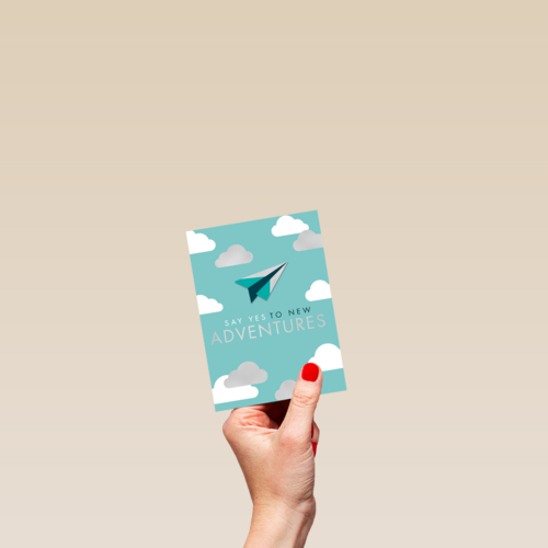 emigratie kaart say yes to new adventures
