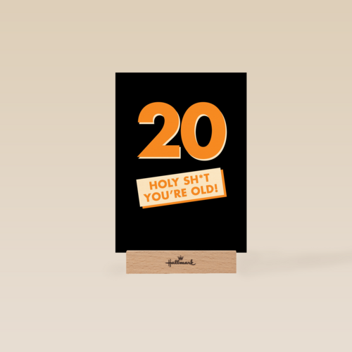 verjaardagskaart man 20 holy shit you are old