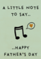 vaderdag kaart hip a little note to say happy vaders day