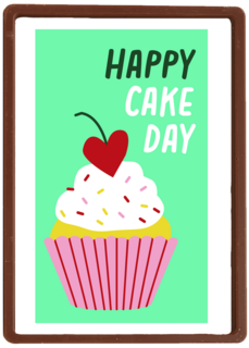 Verjaardagskaart Happy Cake Day Cupcake
