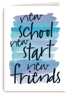 back to school new school new start new friends