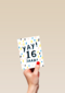 Verjaardagskaart yay 16 tiener jongen meisje