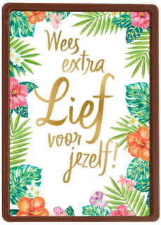 Beterschapskaart Botanical Wees extra lief voor jezelf