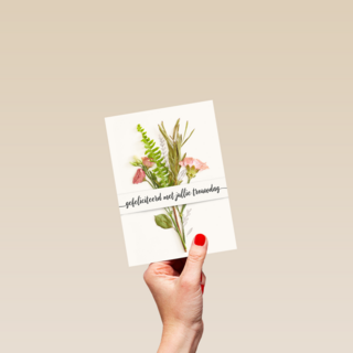 Trouwdagkaart Boeket bloemen Gefeliciteerd met jullie trouwdag