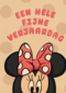 verjaardag kaart minnie mouse een hele fijne verjaardag