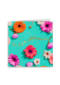 Verjaardagskaart groen met bloemen