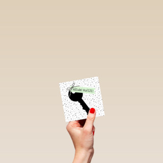 sleutel van een nieuw huisje