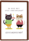 verjaardagskaart met sushi voor een kat