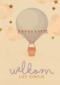 Adoptie felicitatiekaart luchtballon