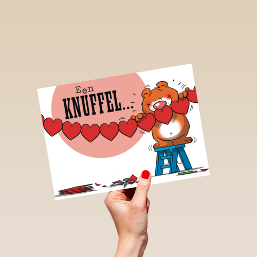 funny mail een knuffel