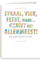 feest kaart geniet het allermeest