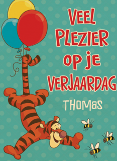 winnie the pooh veel plezier op je verjaardag