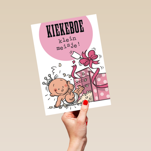 funny mail kiekeboe kleine meisje