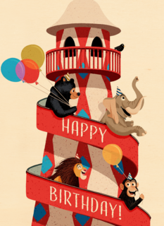 verjaardagskaart jongen meisje tiener happy birthday folio