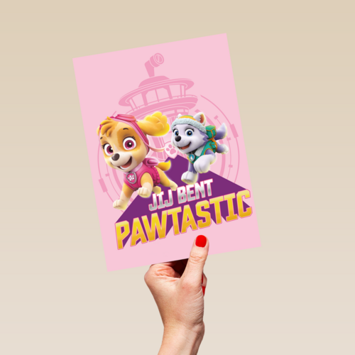 Jij bent Pawtastic kaart Paw Patrol