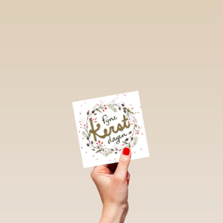 kerstkrans met goudglitter