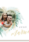 Trouwen fotokader met hart just married