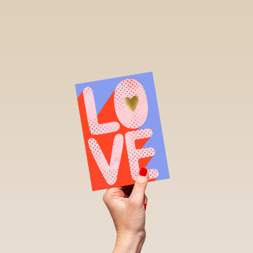 Liefde kaart L O V E