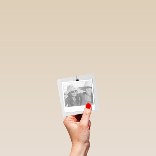 fotokaart blanco simpel grijs vierkant