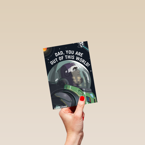 vaderdag kaart out of this world lightyear