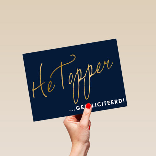 gefeliciteerd kaart man he topper gefeliciteerd