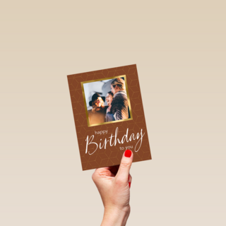 Verjaardag kaart foto stijlvol happy birthday to you