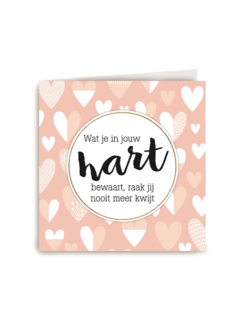 in je hart raak je het nooit meer kwijt kaart