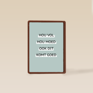 sterkte kaart hou vol hou moed corona lockdown hart onder de riem