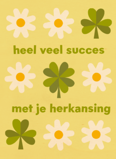 Gezakt kaart succes met je herkansing