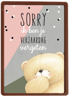 forever friends sorry ik ben je verjaardag vergeten