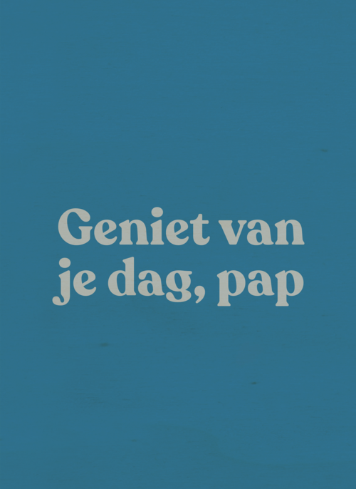 Houten Kaart Vaderdag | Hallmark | Houten Kaart Hallmark | Vaderdag | Vaderdag Kaart Andc Geniet Van Je Dag Pap