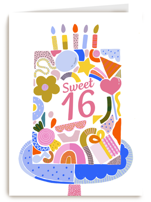 sweet 16 birthday met een taart