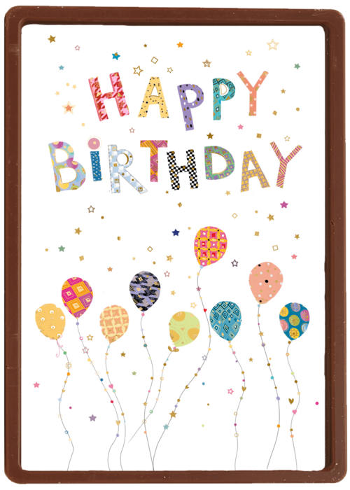 Chocolade Kaart Verjaardagskaarten | Hallmark | Verjaardag Kaart Klassiek Ballonnen Turnowsky