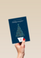 zakelijke kerstkaart met kerstboom en logo