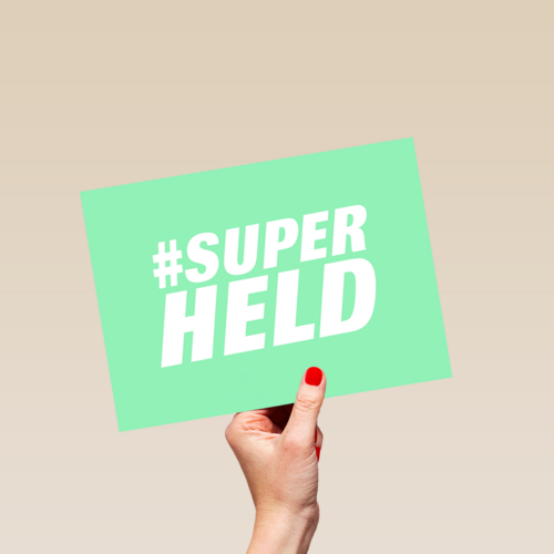 Bedankt kaart thuiswerken superheld
